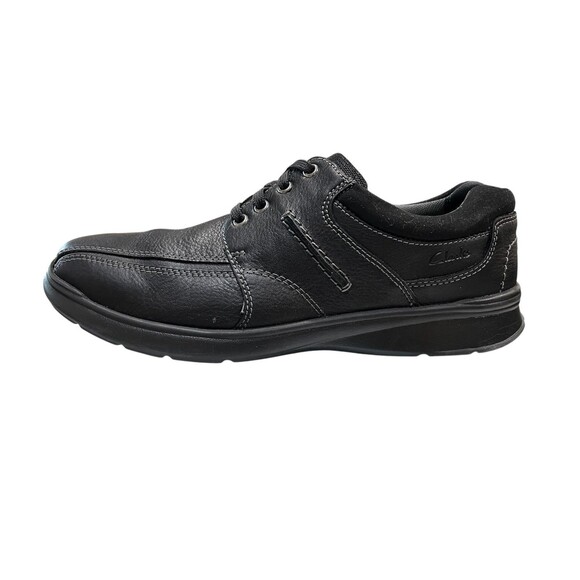 Clarks Men\'s Cotrell Walk Oxford Lite Black Leather Shoes  11.5 W  Office Casual main image 9